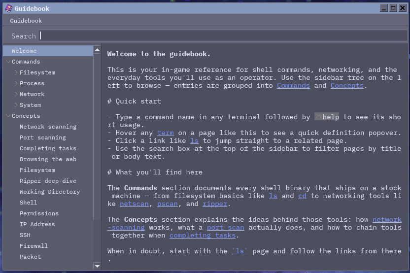 Guidebook application preview